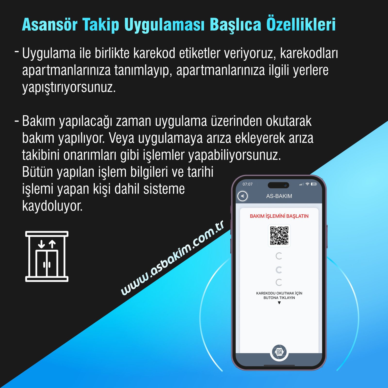 Asansör takip yazılımı Asbakım